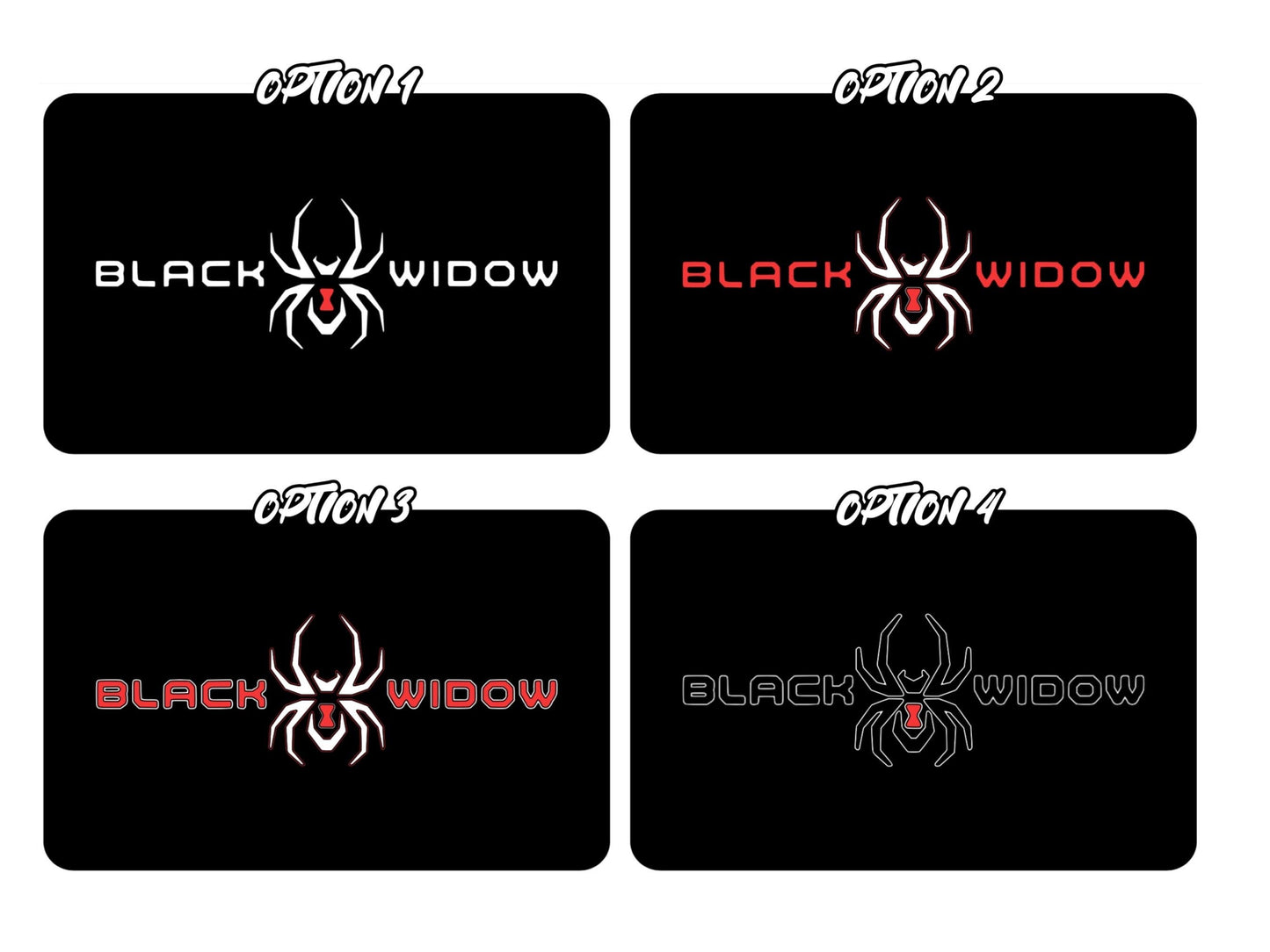 Black Widow AT4/AT4X SunVisor Warning Label Blackouts | (set of 2)