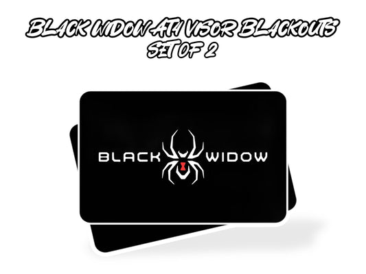 Black Widow AT4/AT4X SunVisor Warning Label Blackouts | (set of 2)