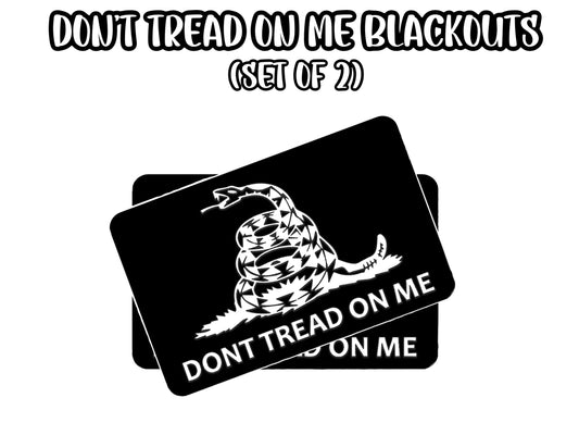 Don’t Tread On Me SunVisor Blackouts Custom - Set of 2