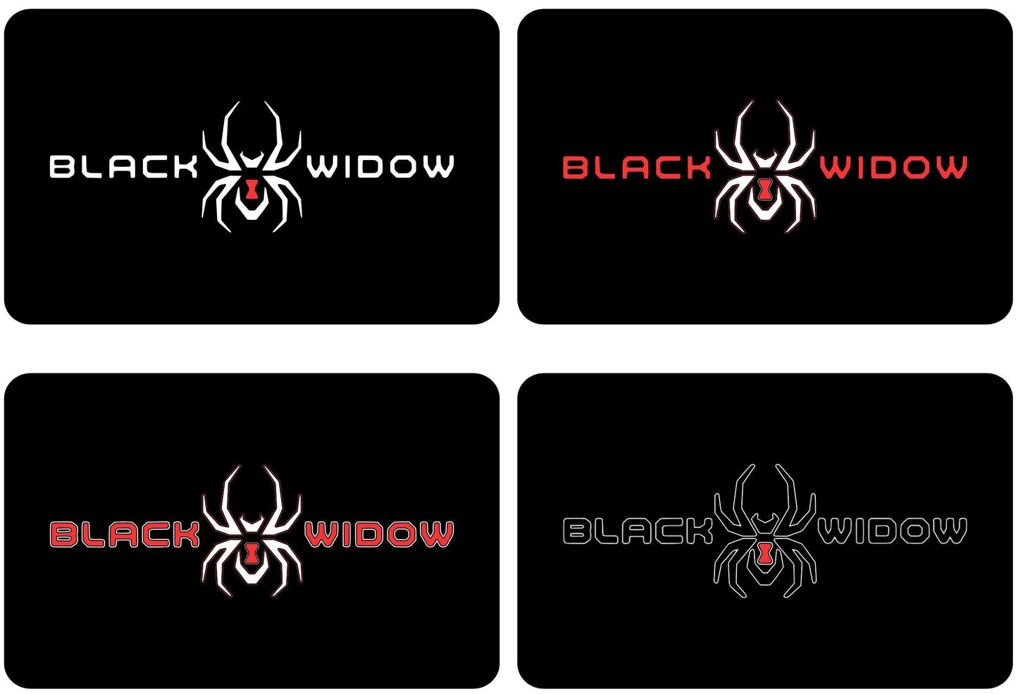 Black Widow AT4/AT4X SunVisor Warning Label Blackouts | (set of 2)