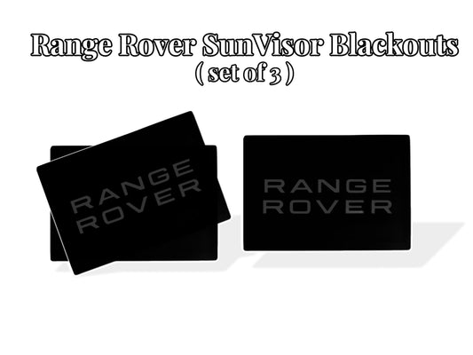 Range Rover SunVisor Warning Label Blackouts | set of 3